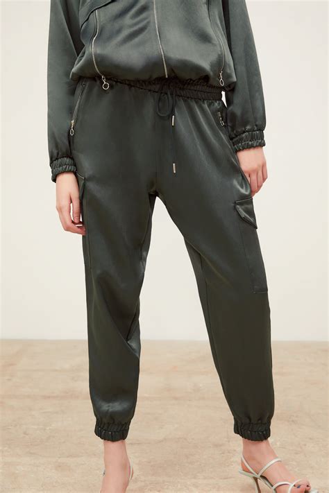 satin pants zara|zara cargo pants women's.